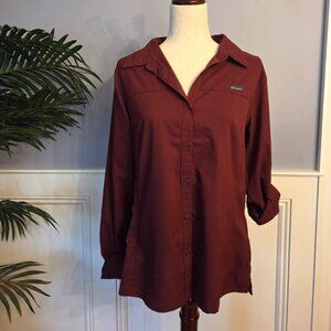Columbia Omni Shade Convertible Sleeve Shirt Button Down Activewear